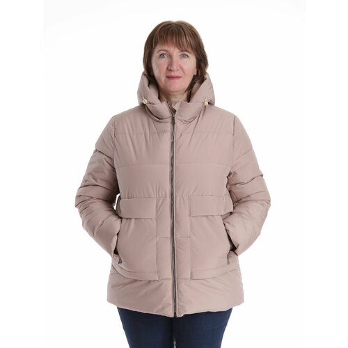 фото Куртка , размер 58, розовый нет бренда