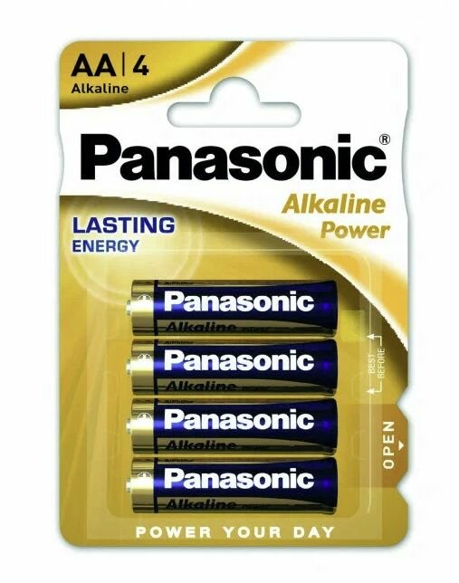 Panasonic батарейки AA "Alkaline Power"со стикером,4шт