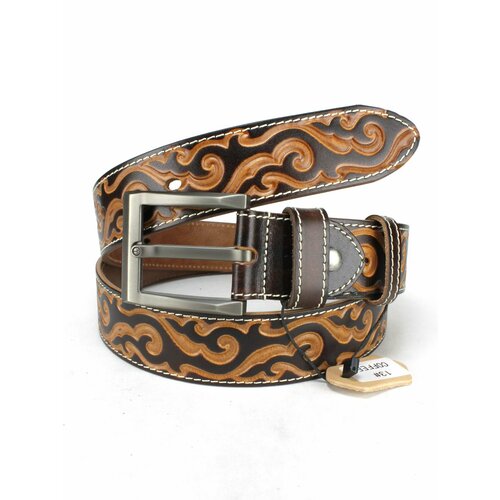 фото Ремень , размер 115, коричневый fortuna