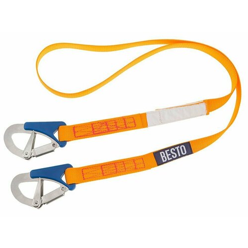 фото Страховочный линь с двумя карабинами и индикатором перегрузки (10268261) besto