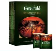 Чай черный Greenfield Kenyan Sunrise в пакетиках, 100 пак.