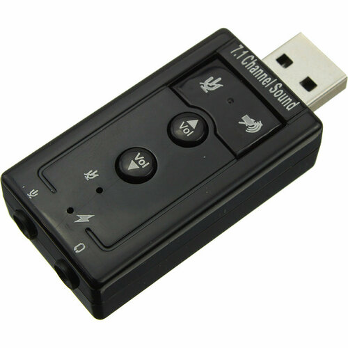 USB звуковая карта 7.1 (C-Media CM108) звуковая карта asus usb xonar u5 с media cm6631a 5 1