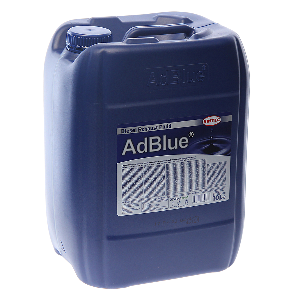 Жидкость SINTEC AdBlue для системы SCR дизельных двигателей 10 л