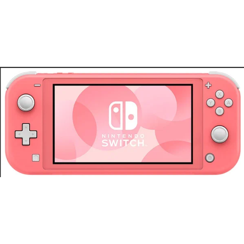 Игровая приставка Nintendo Switch Lite 32 ГБ, коралловый cute cartoon purple case for nintendo switch lite protective shell pc hard cover shell ns lite game console switch lite case