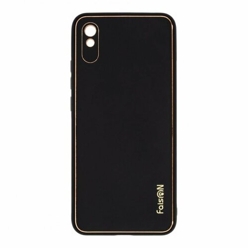 Силиконовый чехол FaisON CA-24 Graceful для Xiaomi Redmi 9A / Redmi 9i, черный чехол книжка bc002 для xiaomi redmi 9a redmi 9i черный открывается вбок 1 шт