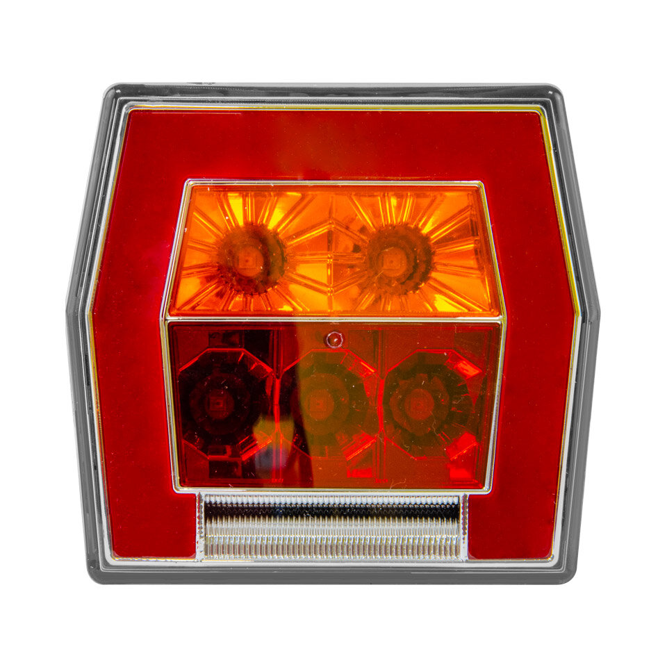 Фонарь LED задний FT-122T (001.3716-12) светодиодный 4-функциональный (габарит, стоп, поворот, подсветка номера), 12-24В
