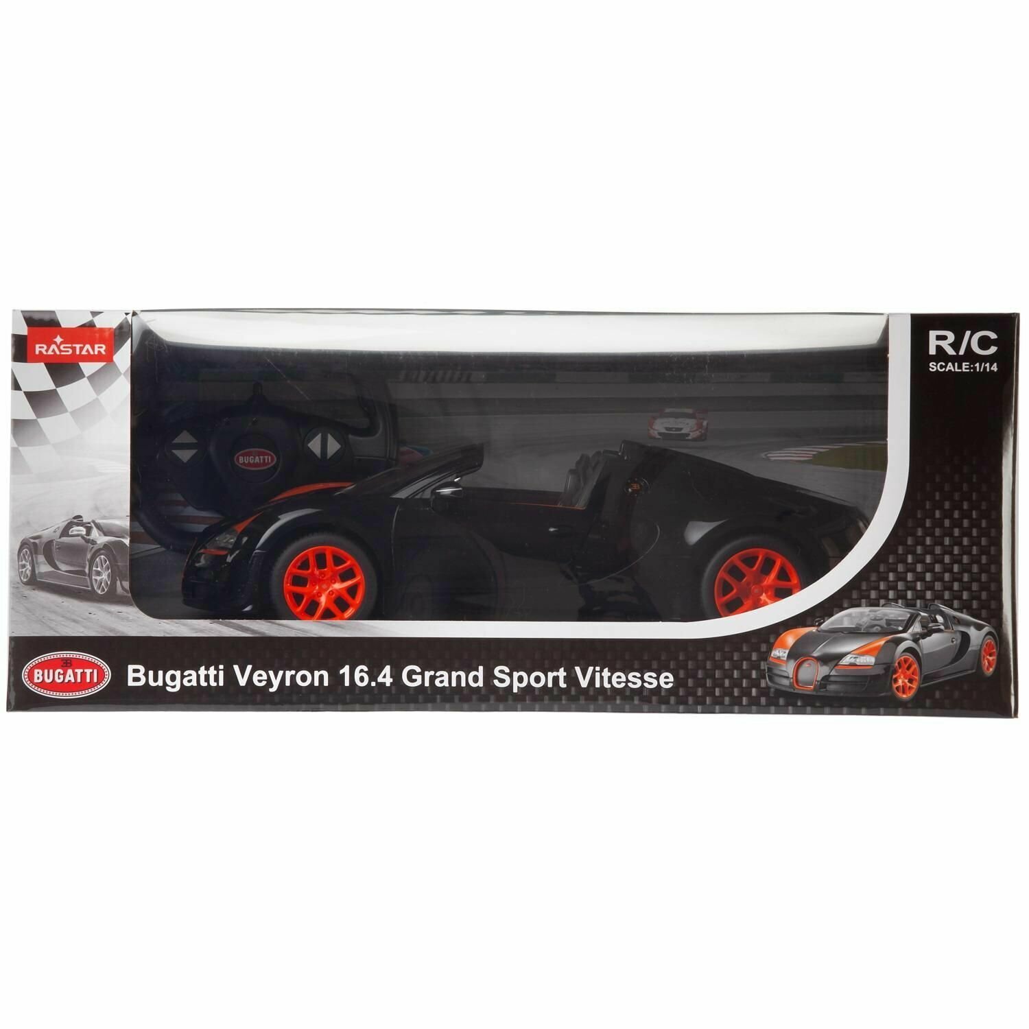 Легковой автомобиль Rastar Bugatti Grand Sport Vitesse (70400), 1:14, 33 см — фото 18