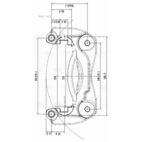 TRIALLI CF012070 Скоба суппорта пер L 10260₽