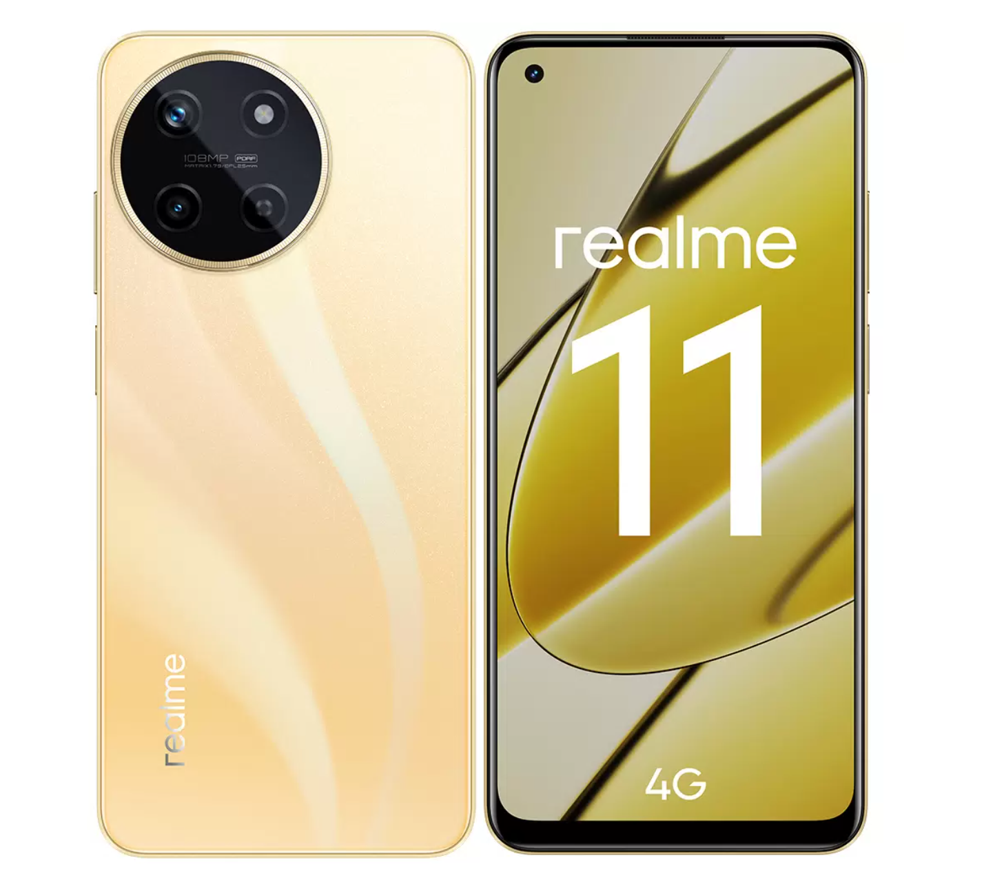 Смартфон realme 11 4G 8/256 ГБ RU, 2 nano SIM, золотой