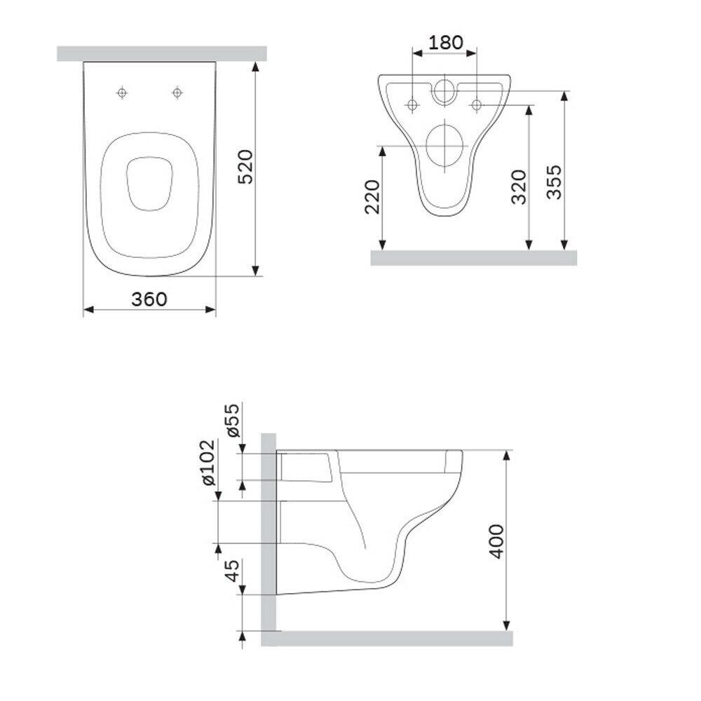 Унитаз Am.Pm X-Joy S C85A1702SC с сиденьем м/л