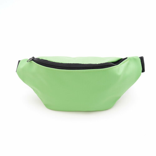 фото Сумка поясная tina bolotina, фактура гладкая, зеленый