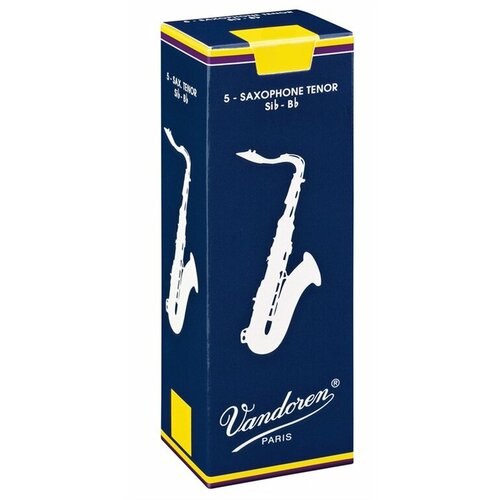 Трости для саксофона Тенор Vandoren SR222, Традиционные №2, 5шт. sr222 трости для саксофона тенор традиционные 2 5шт vandoren