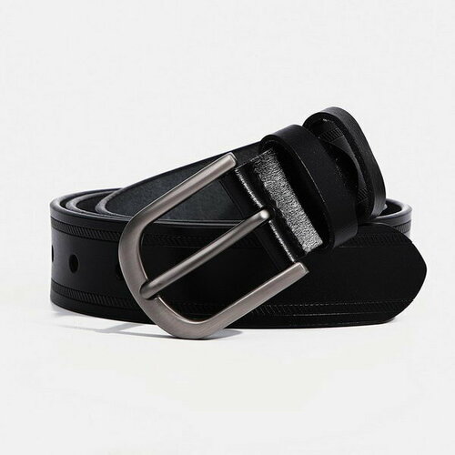 фото Ремень сима-ленд, размер 115, черный сима-лэнд