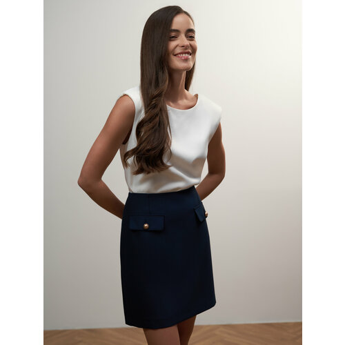 фото Юбка calista, размер 46, синий