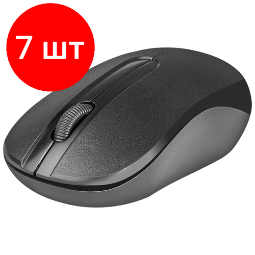 Комплект 7 шт Мышь беспроводная Defender Datum MM-285 черный 2btnRoll 319400₽