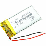 Аккумулятор 3.7V 0.30Ah Li-Po 302040 с контролером