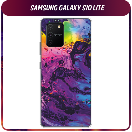 Силиконовый чехол на Samsung Galaxy S10 Lite/A91 / Самсунг S10 Lite/Самсунг A91 ACID fluid