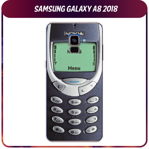 Силиконовый чехол на Samsung Galaxy A8 2018 / Самсунг Галакси A8 (2018) Нокия силиконовый чехол снежный фыр фыр на samsung galaxy a8 2018 самсунг галакси a8 2018