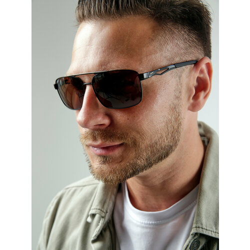 Солнцезащитные очки Cafa France, коричневый/черный