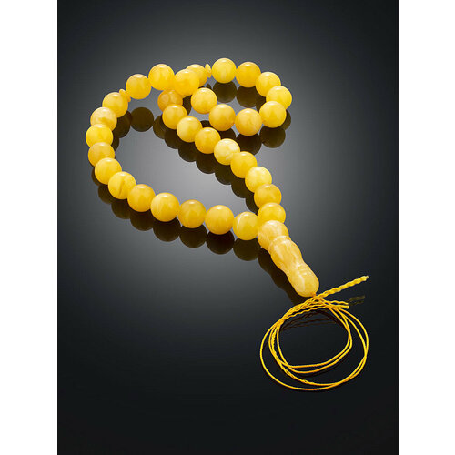 фото Браслет-нить, янтарь, 10 шт., размер 42 см, размер one size, диаметр 13.5 см, бежевый amberhandmade