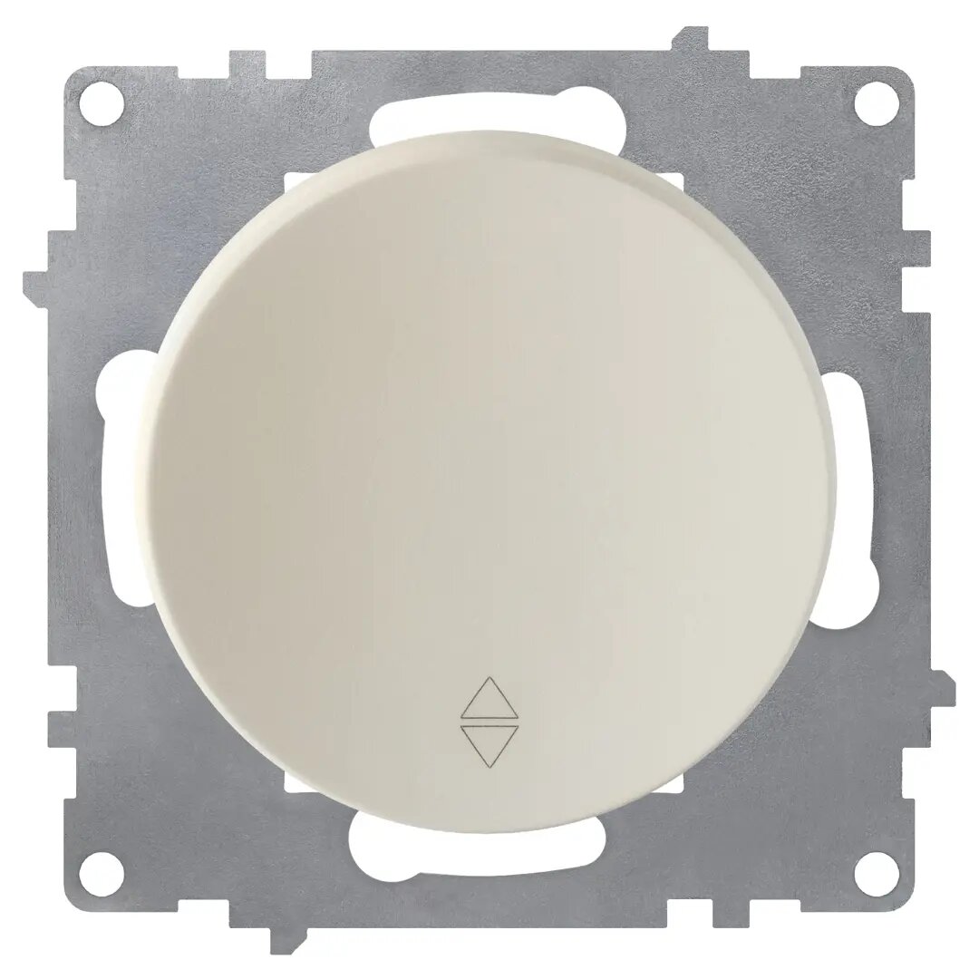 фото Выключатель проходной встраиваемый Onekey Florence 1 клавиша, цвет бежевый