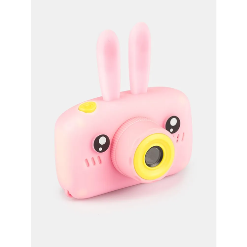 детский фотоаппарат развивающий детский цифровой фотоаппарат зайчик розовый фотоаппарат игрушка 3 в 1 фото видео игры розовый Детский фотоаппарат Зайчик, розовый