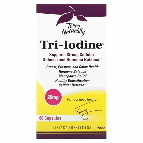 Terry Naturally, Tri-Iodine, 25 mg, 60 Capsules