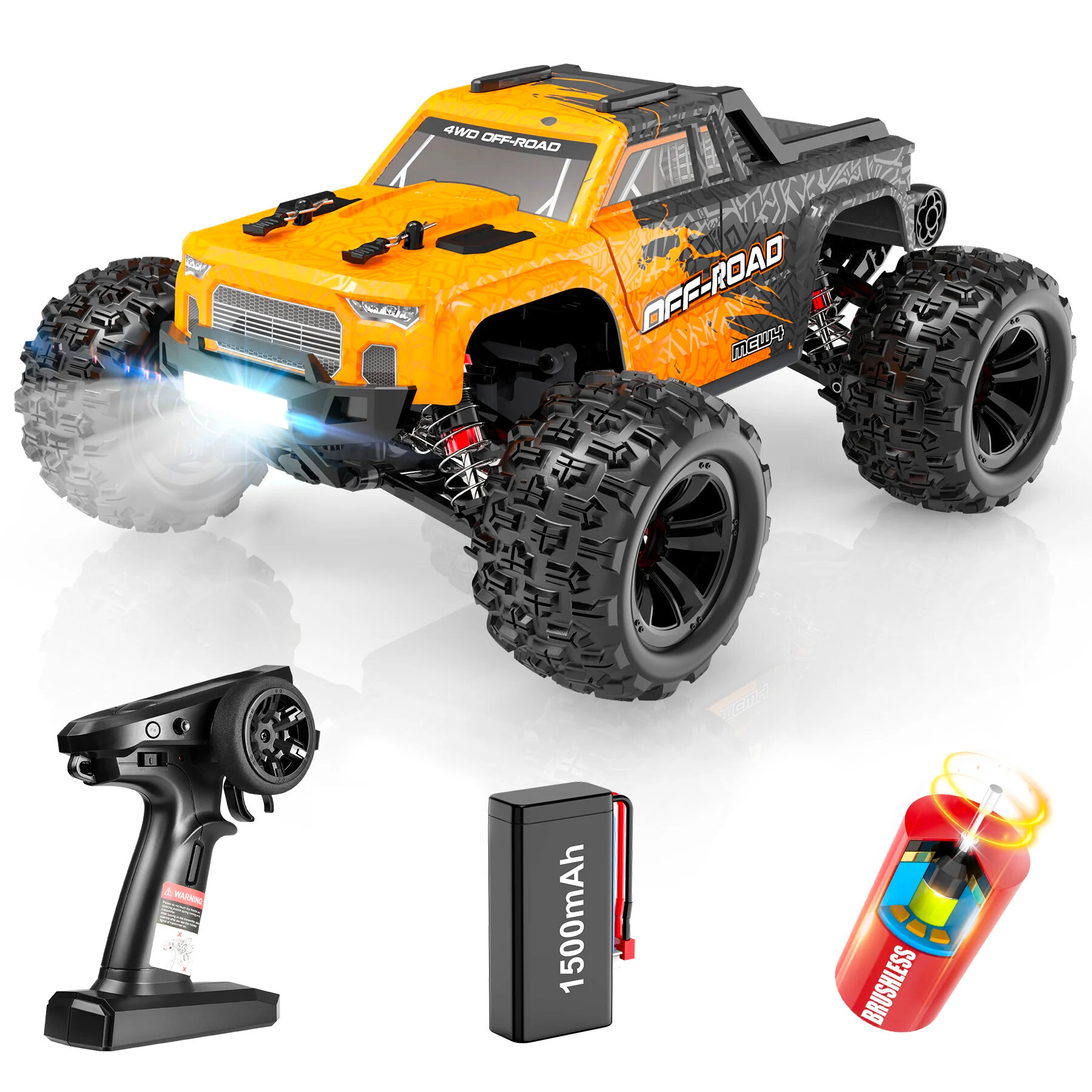 MJX R/C Радиоуправляемый внедорожник MJX Hyper Go 4WD Brushless MEW4 Truck 1:16 - MJX-M163