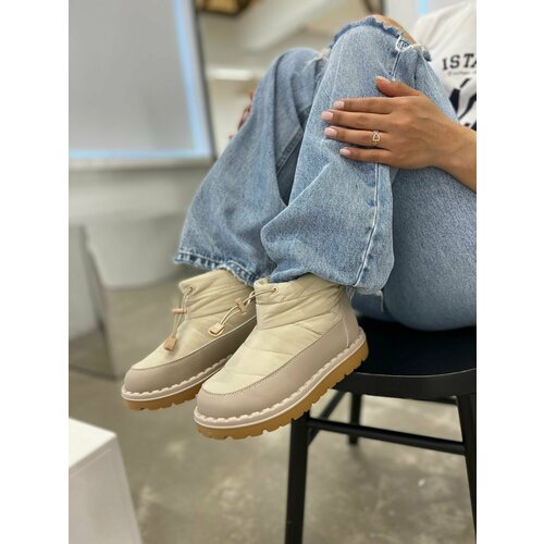 фото Сапоги perfect, размер 39, бежевый