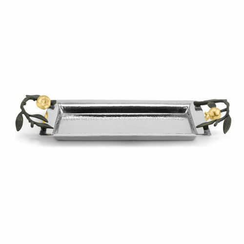 Поднос прямоугольный Michael Aram Гранат 31x15 см сталь нержавеющая 28480₽