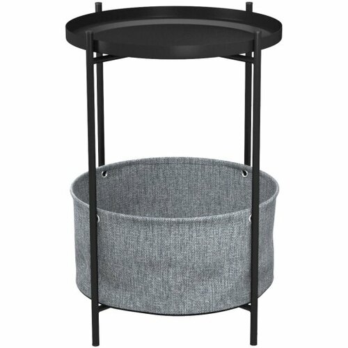 Стол журнальный Lavaris Берген рогожка 8239 черный муар 4240₽