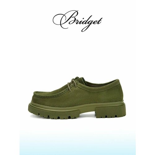 фото Полуботинки дерби bridget, размер 38, хаки