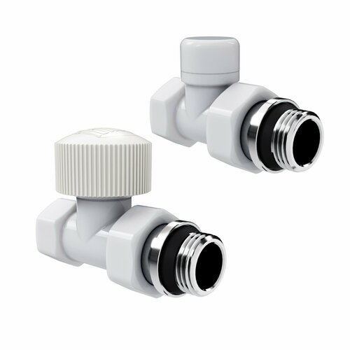 фото Набор термостатический прямой royal thermo design 1/2"м30х1,5 (белый)