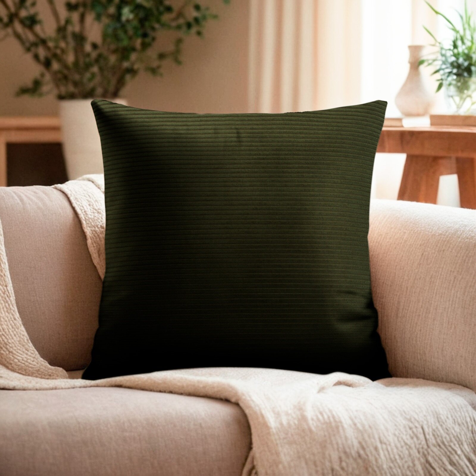 Чехол на подушку Этель Velour 43*43 см цв. зеленый 100% полиэстер 10484605