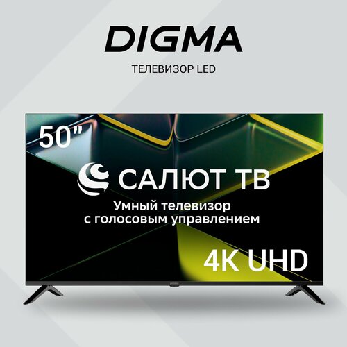 Телевизор LED Digma 50 DM-LED50UBB40 Smart Салют ТВ Frameless 31319₽