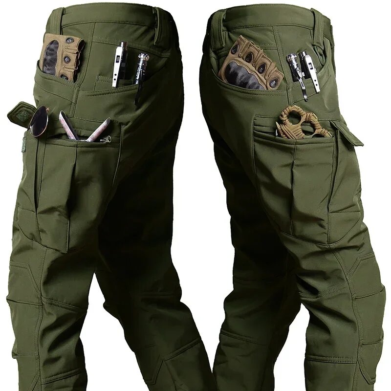 Мужские зимние тактические брюки WOLF ENEMY 4XL M 55-65kg Army Green