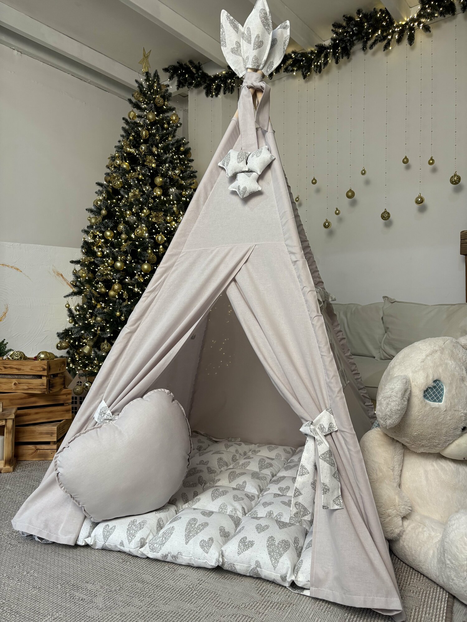 Вигвам детский сердца, Комплект SWEET HOME for kids