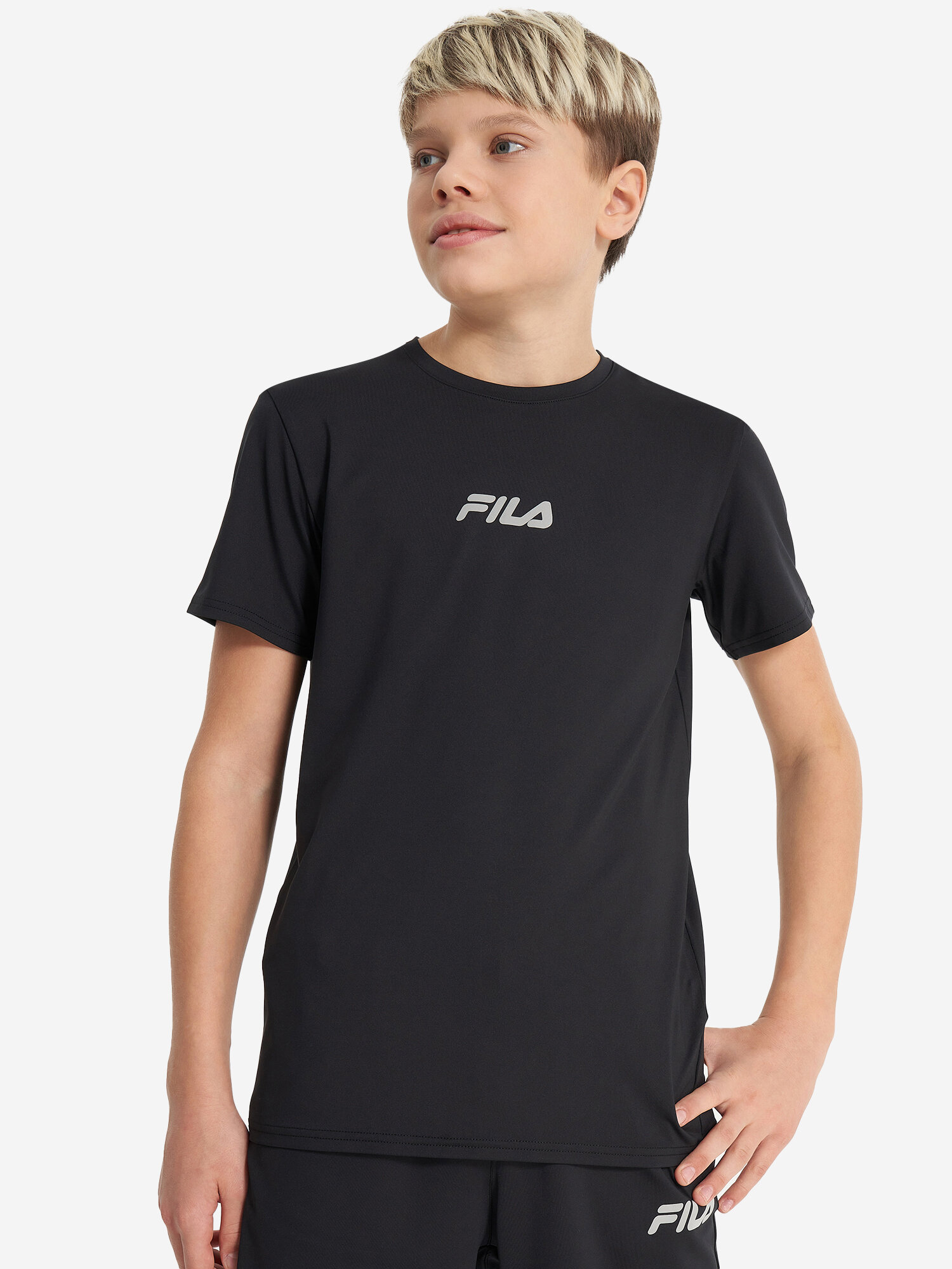 Футболка спортивная Fila, размер 158-164, черный — фото 1