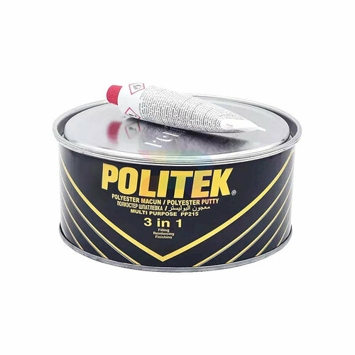Шпатлевка 3 в 1 автомобильная усиленная финишная Politek 3 in 1 PP-215 Multi Purpose 09 кг 1085₽
