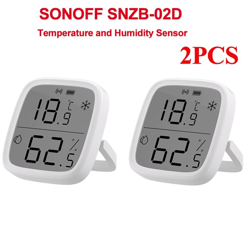 SONOFF SNZB-02D Датчик температуры и влажности SONOFF SNZB-02D 2PCS