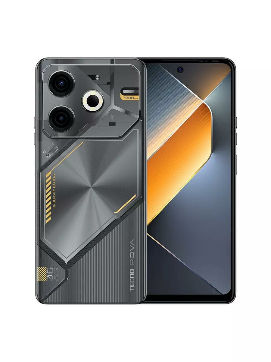 Смартфон Tecno Pova 6 Neo 8/128GB Black (Черный), 2 Nano SIM