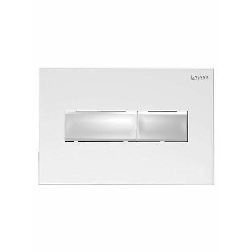 Кнопка смыва Loranto 245х165х19 механическая двойной смыв белый глянцевый 7320 1130₽