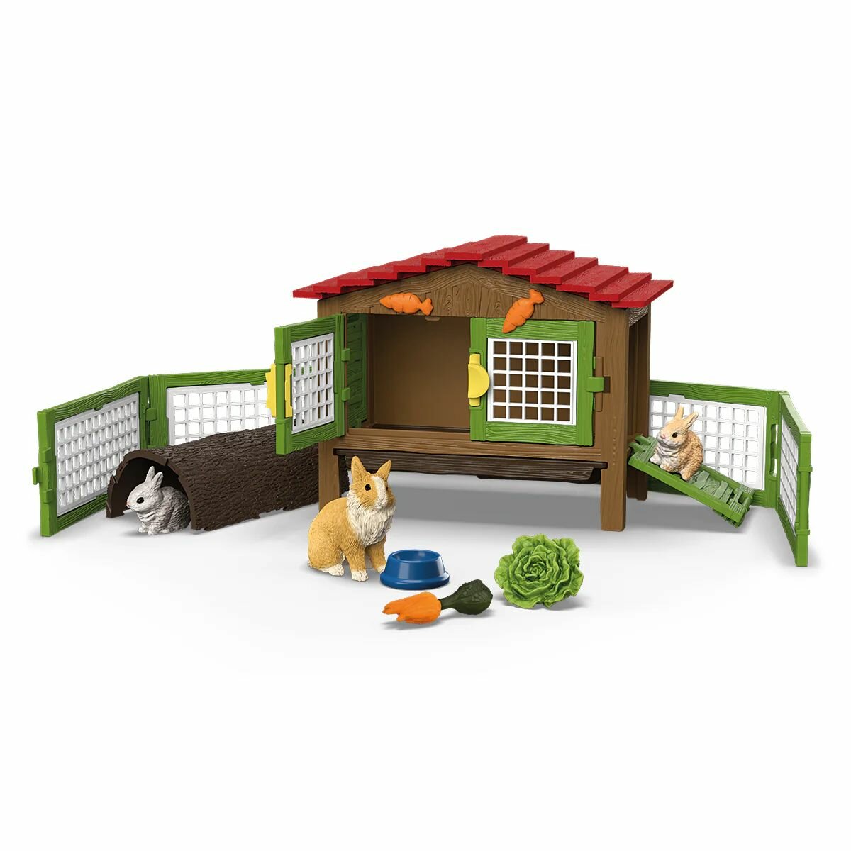 Schleich Farm World Игровой набор "Клетка для кроликов", для детей от 3 лет, 42728