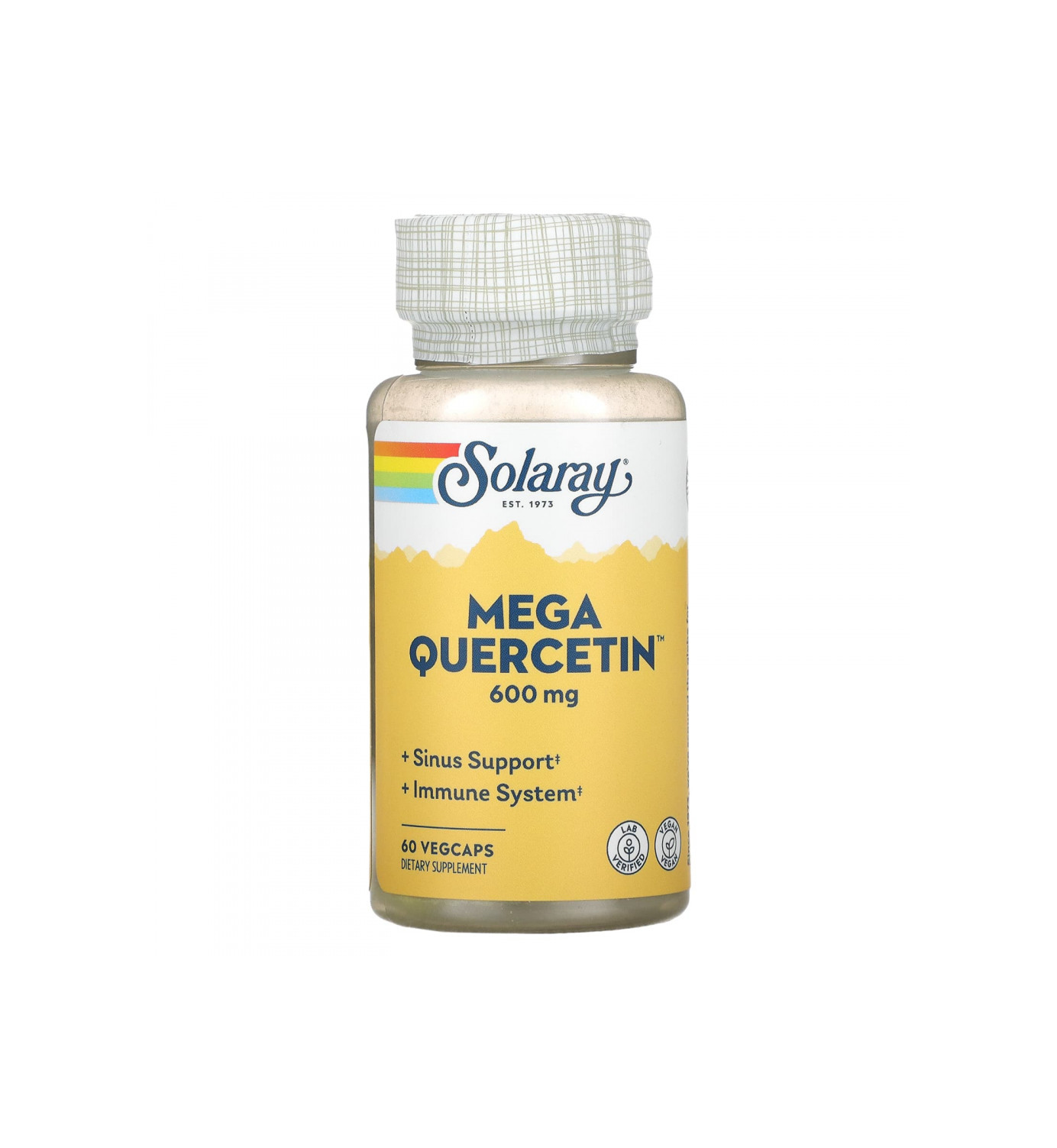 БАД Solaray Mega Quercetin 600 мг 60 штук для женщин и мужчин