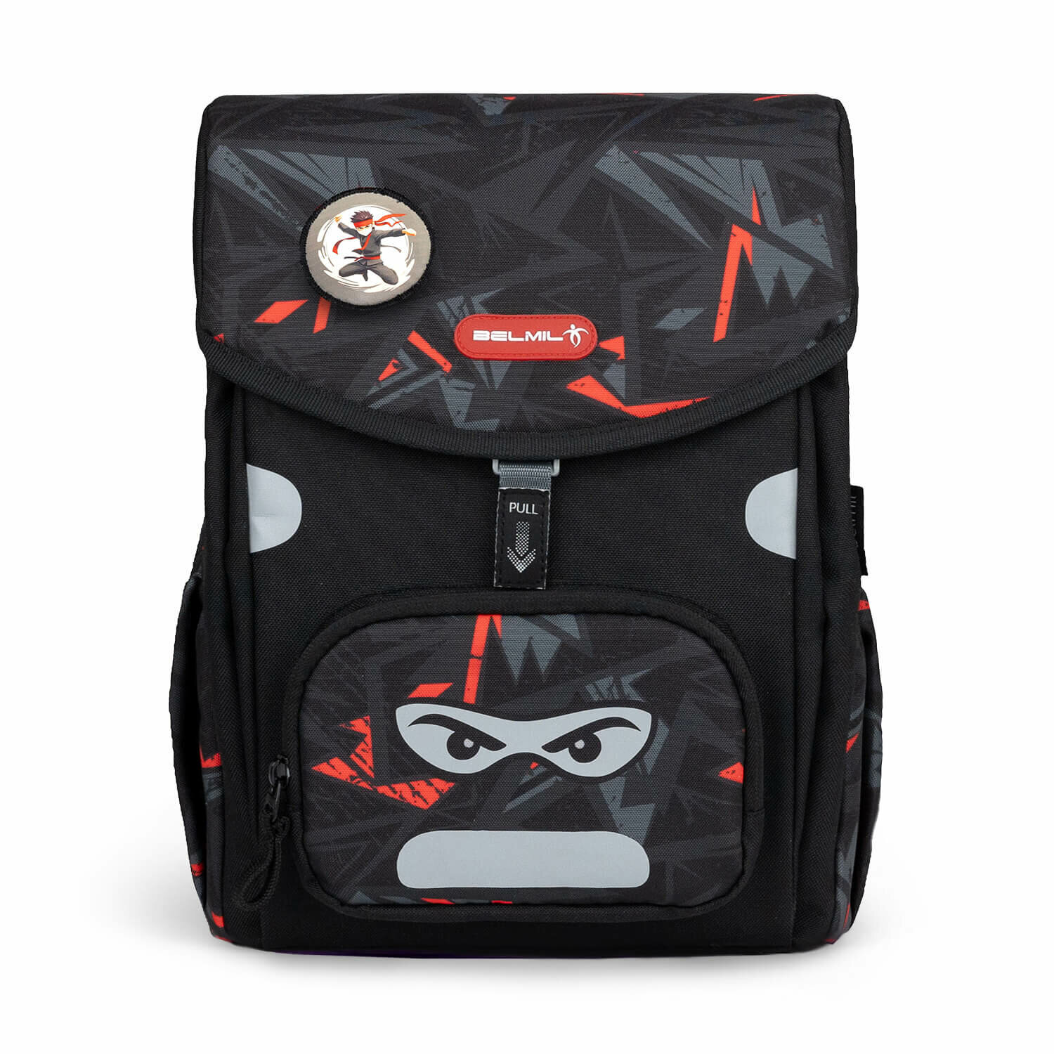 Ранец школьный Belmil Clickbag Prime "NINJA" BEL-PRM-405-80-BNW 26x34x19 см 680 гр