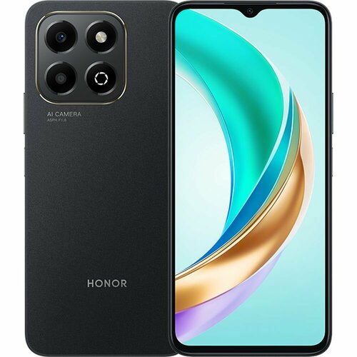 Смартфон Honor X6b Android 14 6 ГБ 256ГБ 5200мАч основная камера 50Мп чёрный 16239₽