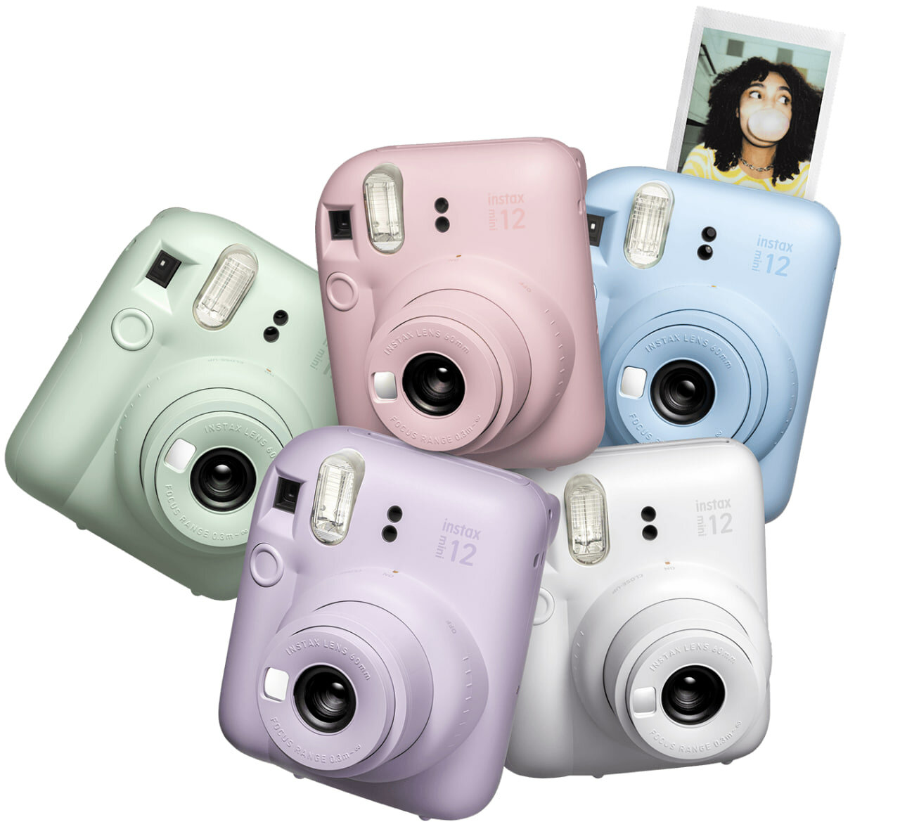 Моментальная камера Fujifilm Instax MINI 12, автоматическая фокусировка, розовый
