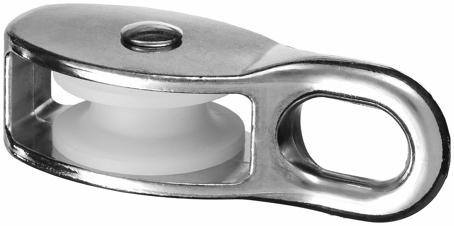 Блок ЗУБР одинарный оцинкованный нейлоновый шкив 8x30мм ТФ5 6 шт 4-304585-30