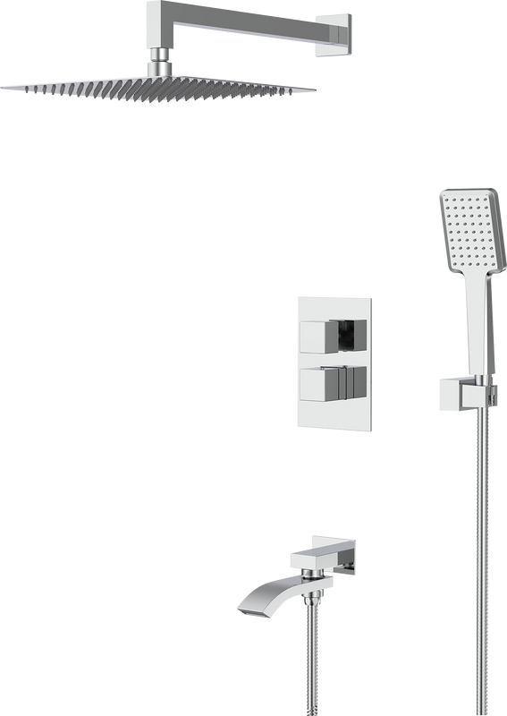 Душевой комплект Gappo G07 G7107-40 С внутренней частью хром