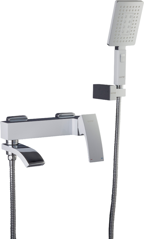 Смеситель для ванны с душем Gappo G07-8 G3207-8 белый хром